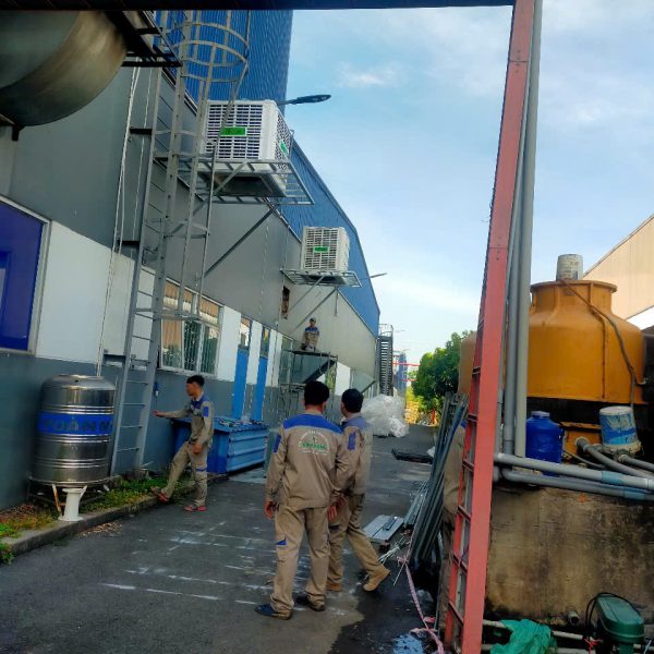 Thi công máy làm mát 35.000m3/h