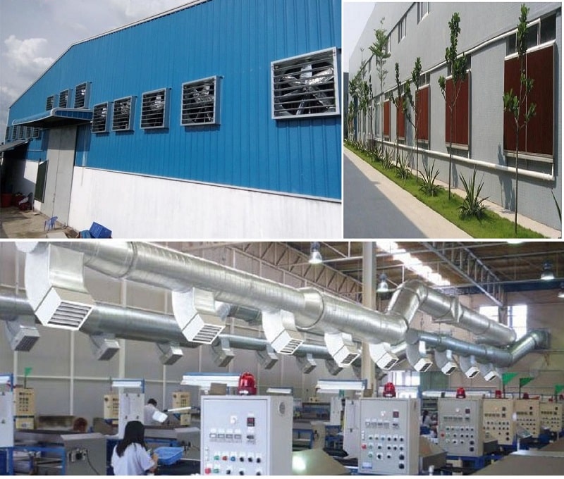 Quạt thông gió nhà xưởng Quạt thông gió nhà xưởng