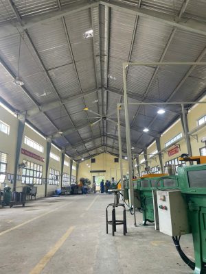 Thi Công Lắp Đặt Quạt Trần Công Nghiệp Chấn Hưng – Giải Pháp Làm Mát Đẳng Cấp Cho Nhà Xưởng